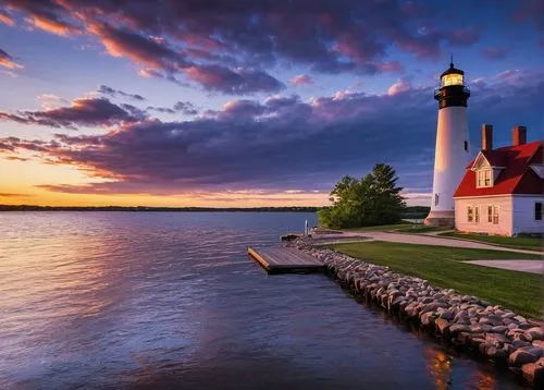 red lighthouse,thimble islands,lighthouses,ludington,lighthouse,light house,mackinac island,electric lighthouse,crisp point lighthouse,cape cod,great lakes,new england,mackinac,wisconsin,muskegon,lightkeeper,maiden's tower,mackinaw,maine,petoskey,Art,Classical Oil Painting,Classical Oil Painting 44