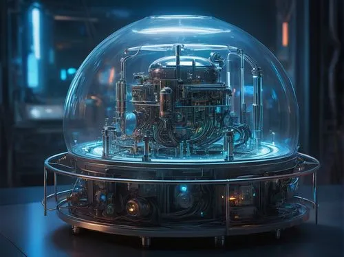 tardis,cinema 4d,plasma bal,nuclear reactor,scientific instrument,snow globes,barebone computer,transmitter,cyclocomputer,electron,glass sphere,plasma globe,quarantine bubble,solar cell base,snowglobes,orb,quantum,3d render,droid,sci fi surgery room,Conceptual Art,Oil color,Oil Color 09