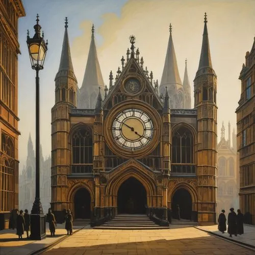 westminster,victoriana,clockmakers,john atkinson grimshaw,clocktower,westminster palace,clock face,victorianism,street clock,tower clock,clockmaker,clock tower,clockwatchers,edwardian,mancunian,victorians,ludgate,betjeman,grimshaw,leighton,Art,Artistic Painting,Artistic Painting 09