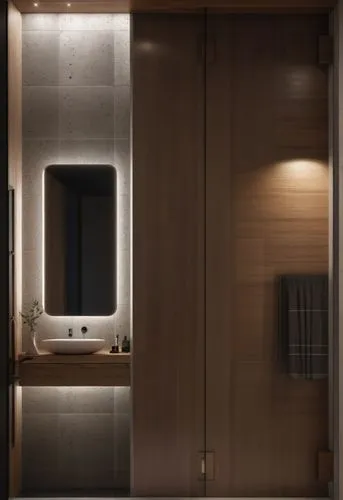 modern minimalist bathroom,dark cabinetry,luxury bathroom,sauna,shower door,shower bar,japanese-style room,wooden sauna,under-cabinet lighting,bathroom,room divider,ryokan,bathroom cabinet,sliding door,washroom,cabinetry,archidaily,hinged doors,shower panel,shower base,Photography,General,Natural