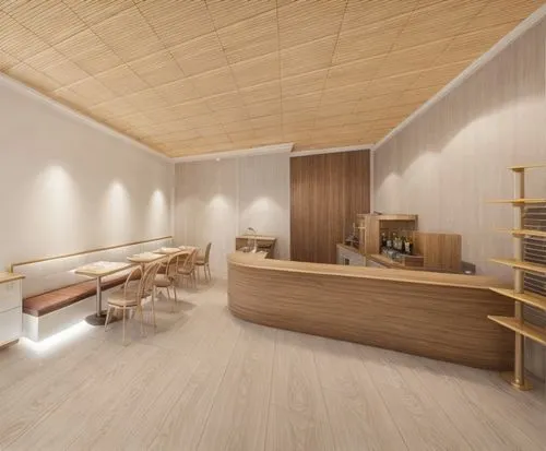 A  white art deco, light slated wood, modern minimalist bright,wooden sauna,health spa,treatment room,kitchen design,modern minimalist kitchen,japanese-style room,modern kitchen interior,core renovati