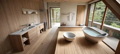 luxury bathroom,modern minimalist bathroom,wooden sauna,bathroom cabinet,bathroom,washbasin,laminated wood,wash basin,toilet table,washroom,bathtub,archidaily,timber house,bathroom sink,tub,sauna,shower bar,wood flooring,cubic house,interior modern design,Interior Design,Living room,Japanese,Japanese Organic Modernism