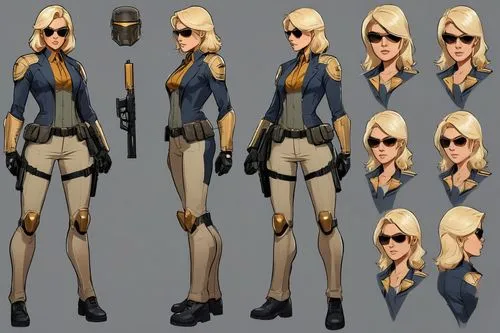 turnarounds,spy,zofia,anakara,policewoman,police uniforms,dreyse,policewomen,ashe,kolin,karavas,bobbies,tutakov,jodhpurs,3d model,hatchell,ana,lieutenant,character animation,lanasa,Unique,Design,Character Design