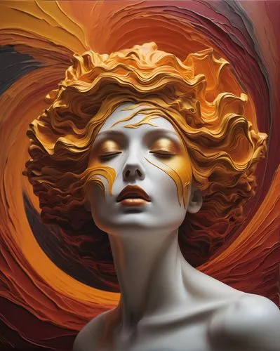 psyche,medusa,venus,vortex,oil painting on canvas,flame spirit,swirling,world digital painting,afire,andromeda,fractals art,flame of fire,psychedelic art,pillar of fire,aporia,fire siren,bodypainting,siren,fiery,golden ratio,Photography,Documentary Photography,Documentary Photography 08