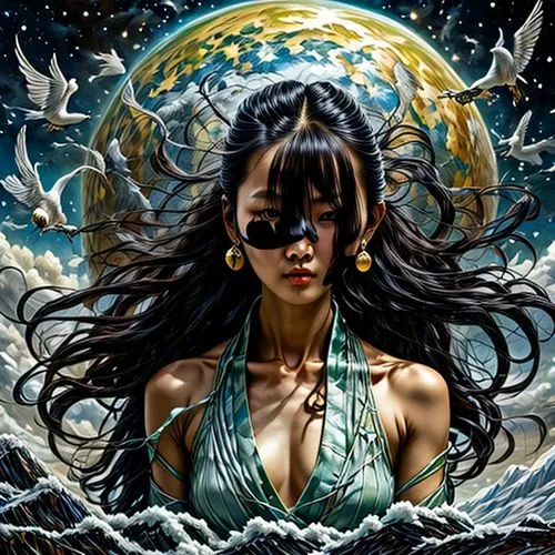 sirena,promethea,baoshun,moondragon,oshun,amphitrite,aquarius,atlantean,diwata,apsara,amazonica,kahlan,inanna,varuna,fantasy art,amano,zodiac sign libra,dakini,vodun,akasha