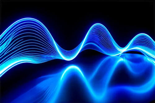 Sound wave, circular motion, dynamic movement, glowing blue light, futuristic design, metallic texture, electronic circuitry, neon accents, high-tech details, close-up shot, shallow depth of field, vi