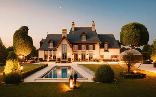 dreamhouse,mansion,luxury property,luxury home,domaine,chateau,beautiful home,country estate,country house,chateau margaux,roof landscape,mansions,pool house,chateaux,home landscape,private house,large home,manoir,beaumanoir,house silhouette,Photography,General,Realistic