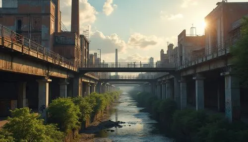 gowanus,riverrun,waterway,industrial landscape,riverside,rivertowne,pearl river,waterways,rivertown,urban landscape,industrialism,waverly,highline,canalside,dockage,river,canal,cuyahoga,canals,postprocessing,Photography,General,Realistic