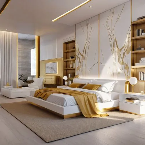 modern room,interior modern design,modern living room,luxury home interior,modern decor,contemporary decor,livingroom,great room,3d rendering,interior design,interior decoration,penthouse apartment,living room,gold wall,home interior,modern style,apartment lounge,sleeping room,render,room divider,Photography,General,Realistic