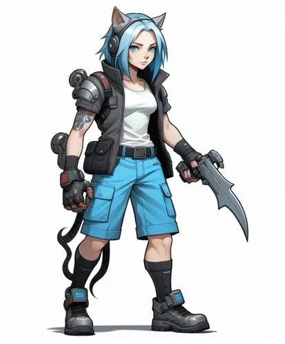 mercenaria,gaige,pubg mascot,girl with gun,tennekoon,nanashi