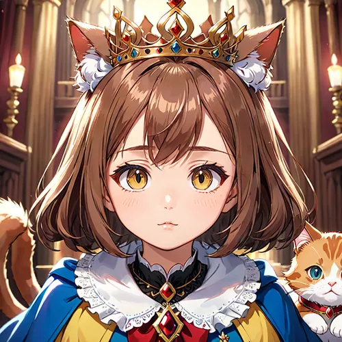 heart with crown,tiara,crown,gold crown,queen crown,golden crown,crown render,princess crown,king crown,euphonium,royal crown,summer crown,royal tiger,portrait background,cat child,cat kawaii,cat sparrow,queen s,spring crown,nyan,Anime,Anime,Traditional