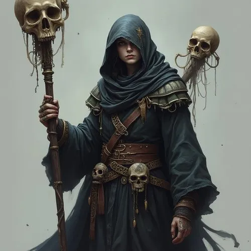 necromancer,undead warlock,mordenkainen,grim reaper,skull bones,cultist