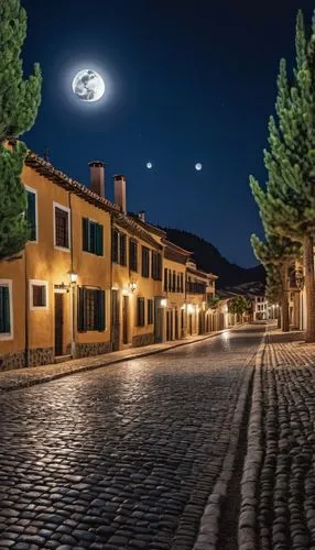 ufo,the cobbled streets,ufos,night image,night photography,night scene,rome night,security lighting,la nascita di venere,et,hanging moon,moon and star background,moon at night,alba,outdoor street light,moon and star,queretaro,zona colonial,lucca,cusco,Photography,General,Realistic