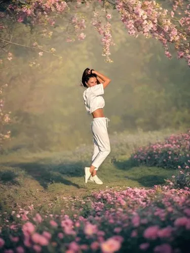 girl in flowers,girl picking flowers,spring background,flower background,little girl twirling,walking in a spring,little girl running,falling flowers,little girl in wind,japanese floral background,springtime background,japanese sakura background,blooming field,meadow play,throwing leaves,floral background,girl walking away,sakura background,frolicking,spring leaf background