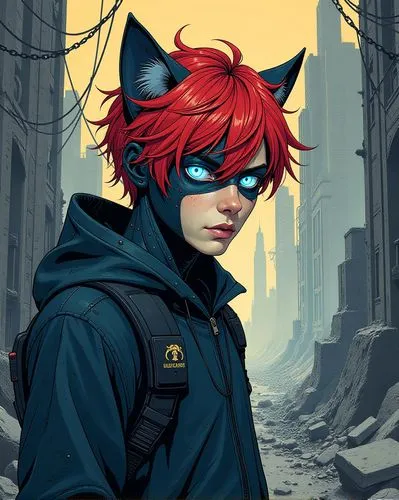 batwoman,catman,klayton,catwoman,alleycat,akira,Illustration,American Style,American Style 03