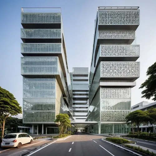 interlace,shenzhen vocational college,singapore landmark,sengkang,glass facade,cyberjaya,residential tower,medini,futuristic architecture,multistorey,building honeycomb,nanyang,condominia,kallang,tampines,capitaland,office building,escala,modern architecture,damansara,Photography,General,Realistic