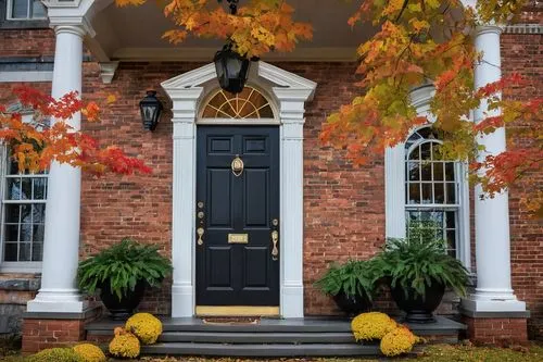 autumn decor,autumn decoration,front door,seasonal autumn decoration,house entrance,entryway,fall landscape,autumn wreath,the threshold of the house,fall foliage,fall picture frame,front porch,entryways,old colonial house,exterior decoration,henry g marquand house,fall colors,old town house,doorsteps,townhome,Illustration,Abstract Fantasy,Abstract Fantasy 13