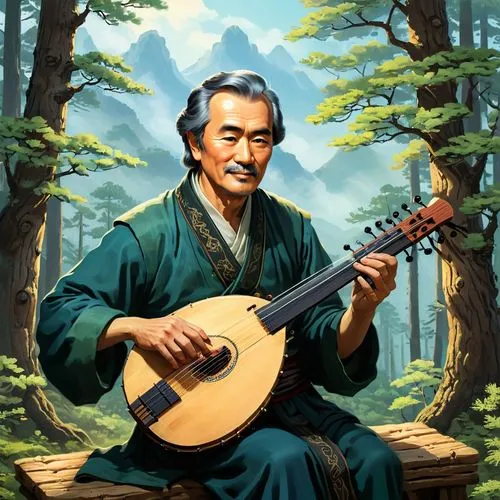 zhuangzi,tulku,erhu,guqin,kamiizumi,mengzi,zhaolin,shakuhachi,funakoshi,uematsu,xuanwei,morihiko,macheyo,jianfei,yojimbo,sugiharto,sanguozhi,wuhuan,michizane,xiaojian,Illustration,Children,Children 01