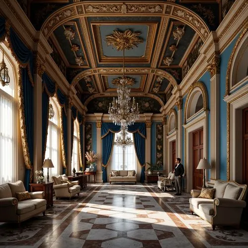 ornate room,cochere,villa cortine palace,neoclassical,royal interior,catherine's palace,entrance hall,villa d'este,hallway,villa balbianello,venice italy gritti palace,hermitage,anteroom,palatial,baglione,ballroom,marble palace,highclere castle,peterhof palace,enfilade