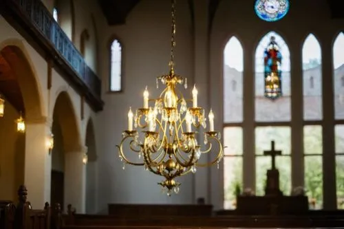 a hanging chandelier, beside the church altar,chandeliers,chandelier,candelabras,chandeliered,candelabra,ouderkerk,thurible,kyrka,candelight,candelabrum,verkerk,oedekerk,kerk,niekerk,storkyrkan,pieter