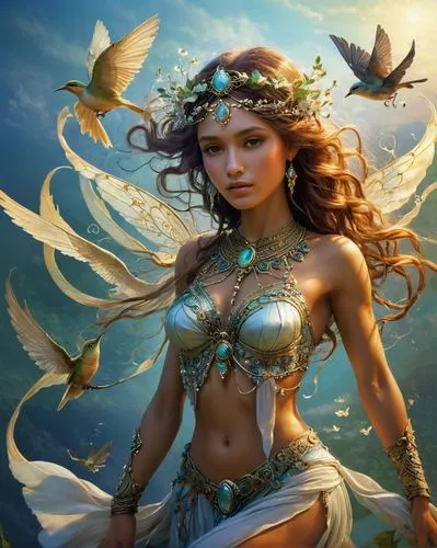 faerie,inanna,fantasy art,faery,amphitrite,nereids,Conceptual Art,Fantasy,Fantasy 18