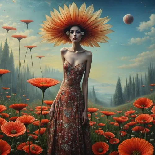 see,girl in flowers,floral poppy,poppy flowers,sunflowers in vase,fantasy art,sun flowers,splendor of flowers,fantasy picture,pollinate,cosmos autumn,flower fairy,poppy flower,flower of passion,helian