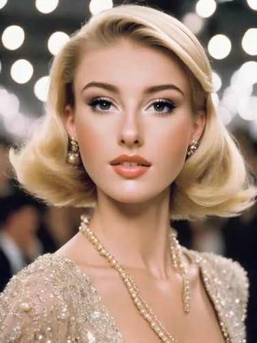 barbie doll,vintage makeup,blonde woman,gena rolands-hollywood,blonde girl,doll's facial features,blond girl,model beauty,cool blonde,audrey,beautiful model,beautiful woman,glamor,jeweled,model years 1960-63,vintage angel,dazzling,short blond hair,1960's,elegant