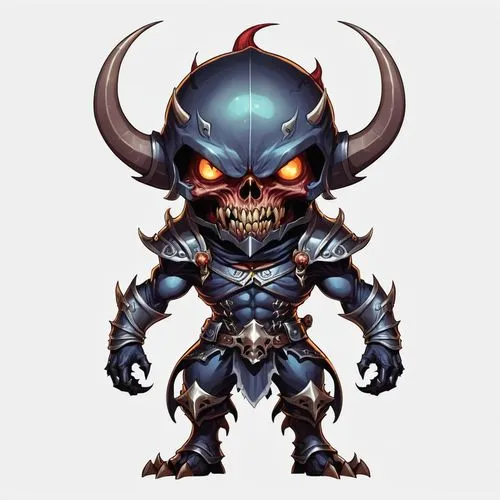 grimlord,skylander giants,asura,oni,hobgoblin,demonomicon,Illustration,Abstract Fantasy,Abstract Fantasy 11