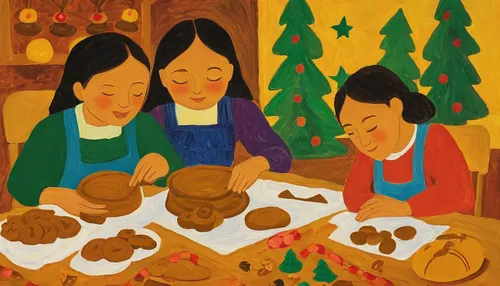 gingerbread maker,gingerbread people,christmas gingerbread,gingerbread cookies,arrowroot family,holiday cookies,khokhloma painting,lebkuchen,gingerbread break,christmas cookies,bannock,gingerbread men,christmas dolls,gingerbread,christmas icons,pan de muerto,christmas scene,felt christmas icons,mulberry family,gingerbreads,Art,Artistic Painting,Artistic Painting 27