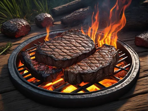 grilled food,barbeque grill,steak grilled,tomahawk steak,barbeque,barbecue grill,flamed grill,bbq,grill,grill proof,outdoor grill,barbecue,grilled,steaks,beef grilled,steaks on the grill,steak,firepit,outdoor cooking,carne asada,Illustration,Retro,Retro 11