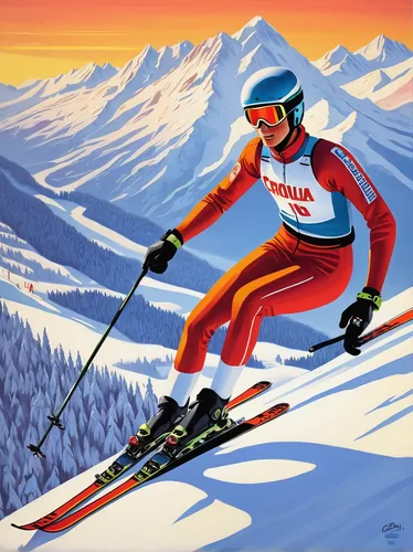 ski cross,alpine skiing,nordic combined,skier,ski race,piste,skiers,speed skiing,telemark skiing,rosa khutor,skiing,cross-country skier,ski jumping,ski equipment,ski,olympic mountain,skijoring,ski touring,winter sports,val gardena,Illustration,Paper based,Paper Based 14