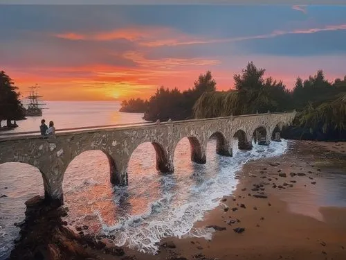 lake superior,stone arch,tied-arch bridge,bridge arch,arch bridge,devil's bridge,three point arch,mackinac island,gooseberry falls,stone bridge,scenic bridge,frederic church,rainbow bridge,old bridge,