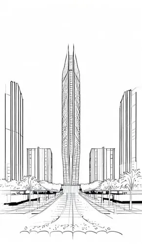 costanera center,kirrarchitecture,skyscrapers,santiago calatrava,international towers,nairobi,hongdan center,calatrava,lotte world tower,tianjin,zhengzhou,buildings,city buildings,vedado,são paulo,urban towers,towers,skyscraper,tall buildings,high-rise building,Design Sketch,Design Sketch,Fine Line Art