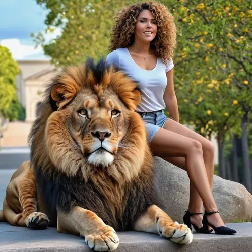 lioness,she feeds the lion,two lion,female lion,lion,african lion,Photography,General,Realistic