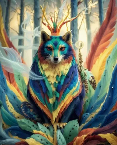 fairy peacock,faerie,shamanic,peacock,forest animal,fantasy art,owl-real,shamanism,faery,blue peacock,forest dragon,gryphon,quetzal,fantasy picture,owl background,color feathers,owl art,kitsune,owl nature,pachamama,Photography,General,Fantasy