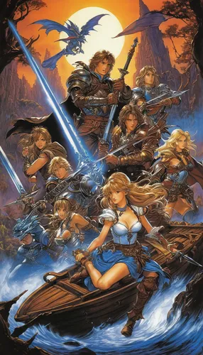 heroic fantasy,cg artwork,tour to the sirens,skull rowing,starwars,helloween,star wars,storm troops,fantasy picture,maelstrom,the storm of the invasion,dragon slayers,row row row your boat,music fantasy,monkey island,he-man,phoenix boat,sea fantasy,pirates,naval battle,Illustration,American Style,American Style 07