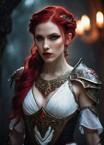 triss,katarina,etain,aveline,morwen,demelza,elspeth,female warrior,celtic queen,elona,mervat,lohse,ekatarina,boudicca,cirta,liora,ellinor,scotswoman,fantasy art,oerth,Illustration,Paper based,Paper Based 04