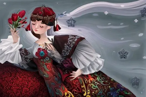 the snow queen,suit of the snow maiden,miss circassian,russian folk style,white rose snow queen,queen of hearts,fairy tale character,the carnival of venice,folk costume,snow white,christmas woman,wint