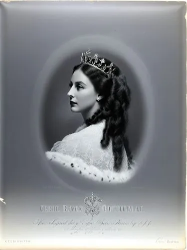 Portrait of a queen, technically optimal high-resolution contemporary black and white photographic art.,an old fashioned po of a lady wearing a tiara,daguerreotype,isabella grapes,netrebko,vintage fem