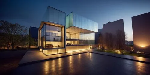 glass facade,modern architecture,snohetta,cube house,glass wall,glass facades,Photography,General,Realistic