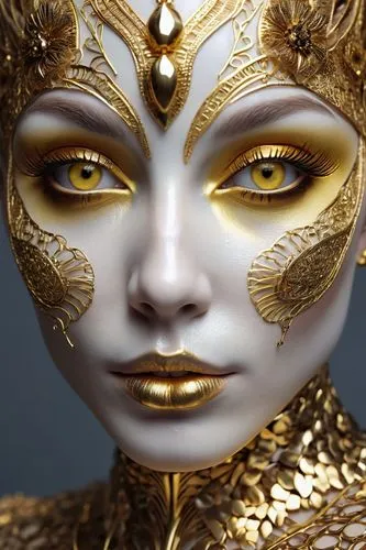 golden mask,gold mask,gold paint stroke,venetian mask,gold filigree,golden crown,gold foil crown,gold crown,gold lacquer,gold leaf,gilded,derivable,foil and gold,gold paint strokes,masquerade,gold foil mermaid,golden eyes,golden dragon,gold color,gold foil,Photography,General,Realistic