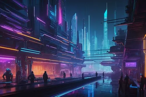 cyberpunk,cybercity,bladerunner,futuristic landscape,cyberscene,cyberworld,cybertown,cyberia,futuristic,metropolis,cityscape,fantasy city,polara,neuromancer,cyberport,scifi,colorful city,coruscant,synth,sci - fi,Art,Classical Oil Painting,Classical Oil Painting 41