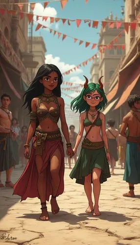 ancient parade,moana,polynesians,huaylas,pandavas,amazonians,tribespeople,sindbad,inara,elsas,reinas,diriyah,lilo,akkadians,jadiriyah,dacians,merida,milesians,kubera,adventurers,Photography,General,Realistic