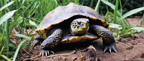 Write a heartwarming story about a land turtle finding its way back home.,galápagos tortoise,common map turtle,map turtle,terrapin,red eared slider,tortoise,box turtle,land turtle,trachemys scripta,po