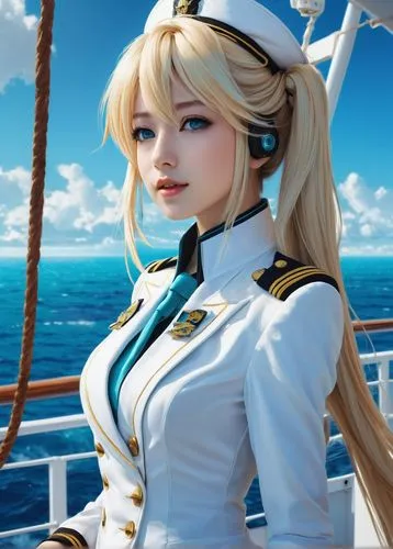 sailor,delta sailor,naval,kantai collection sailor,marineau,azzurra,yachtswoman,atago,at sea,admiral,catalina,nautical star,shimei,michiru,capitaine,illustrious,cocaptain,ltjg,silja,marine,Conceptual Art,Fantasy,Fantasy 12