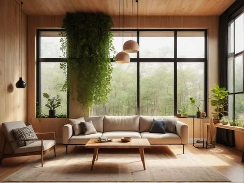 scandinavian style,modern decor,wooden windows,living room,livingroom,sitting room,interior design,wood window,interior modern design,home interior,sunroom,modern room,contemporary decor,modern living room,green living,houseplants,house plants,indoor,houseplant,loft,Illustration,Vector,Vector 03