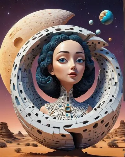 herfstanemoon,heliosphere,sci fiction illustration,venus,cleopatra,capsule-diet pill,zodiac sign libra,moon car,moon phase,moon vehicle,planetarium,3d fantasy,ufo,planet eart,cosmos,virgo,lunar,lunar prospector,world digital painting,astronomer,Unique,3D,3D Character