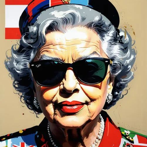 jubilee,popart,cool pop art,pop art style,mitford,modern pop art,thatcherism,pop art,pop art people,koningin,pop art woman,pop art effect,warhols,thatchers,elizabeth ii,qeii,thatcher,pop - art,anglophile,queeny,Conceptual Art,Oil color,Oil Color 07