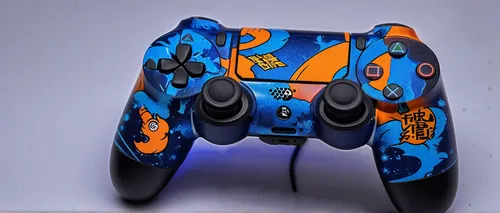 controller jay,hand painted,controller,customize,gamepad,video game controller,custom,hand-painted,game controller,customized,dark blue and gold,controllers,swirls,personalize,goku,two color combination,ps4,om,blue tiger,memphis pattern,Illustration,Black and White,Black and White 16