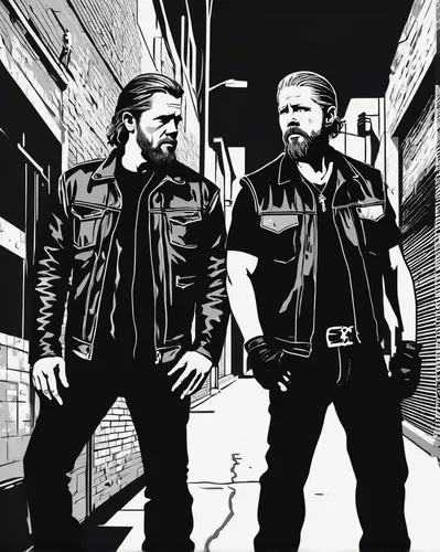 merle black,street dogs,thewalkingdead,aop,comic style,officers,hym duo,black snake,the men,dean razorback,guards of the canyon,musketeers,preachers,police officers,stony,coloring page,black city,pollux,arrow line art,brothers,Illustration,Vector,Vector 01